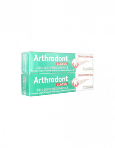 Pierre Fabre Arthrodont Pâte dentifrice gingivale classic - lot de 2 x 75 ml