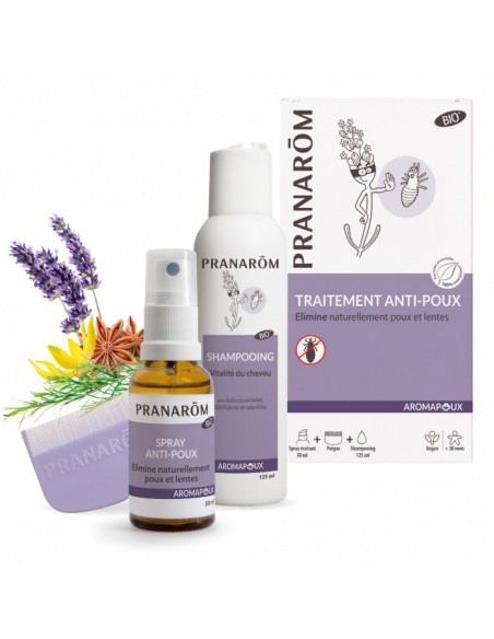 Pranarôm Traitement Anti-poux 2 En 1 Traite Et Lave Bio Aromapoux 