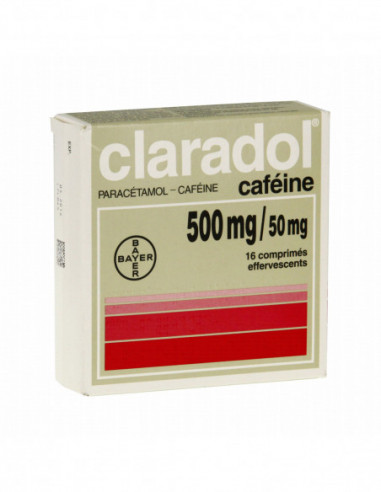 CLARADOL 500MG CAFEINE