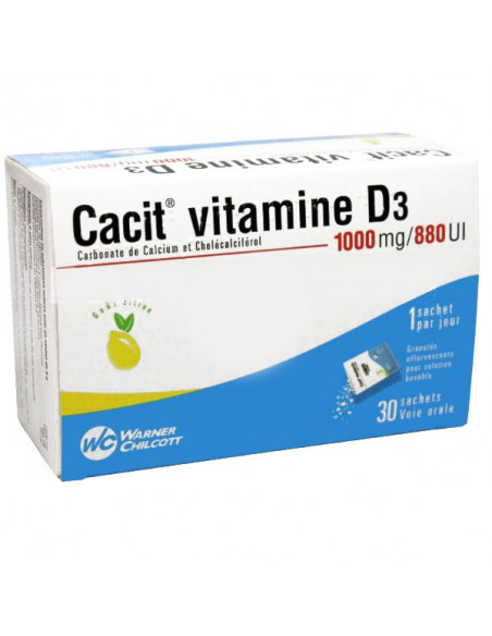 CACIT VITAMINE D3 1000 MG/ 880 UI 