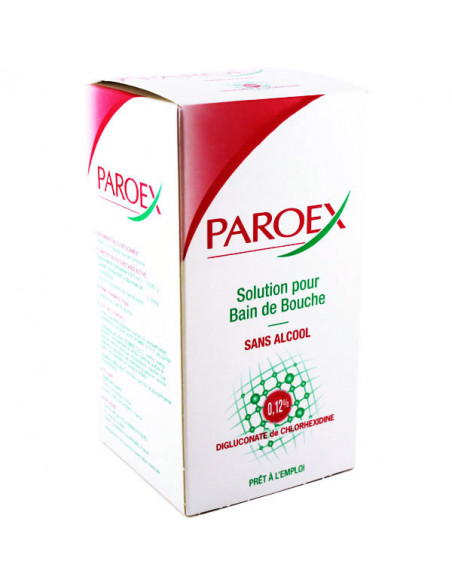 PAROEX 0,12% BAIN DE BOUCHE SANS ALCOOL