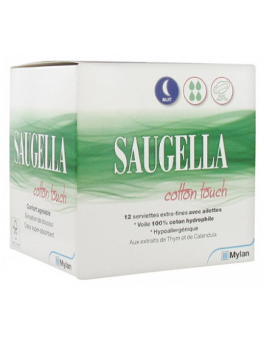Saugella Cotton Touch Serviettes hygiéniques...
