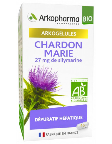 Arkopharma Arkogélules Chardon Marie Bio - 45 Gélules