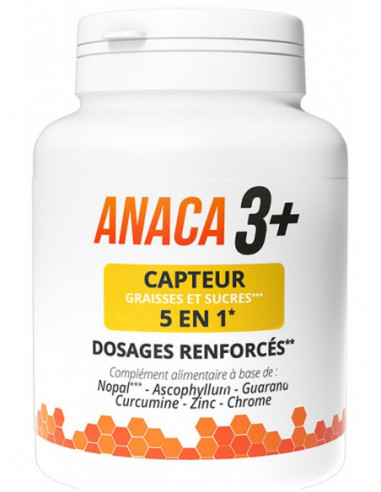 Anaca3 + Capteur Graisses et Sucres 5en1 - 120 Gélules