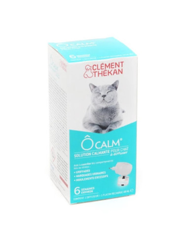 Clément Thékan Ôcalm Solution calmante pour chat - Kit diffuseur + recharge - 48ml