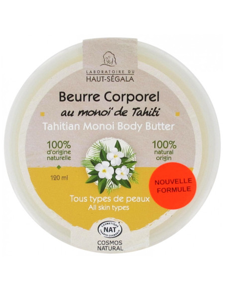 Laboratoire du Haut-Ségala Beurre Corporel au Monoï de Tahiti - 120 ml