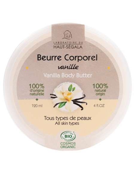 Laboratoire du Haut-Ségala Beurre Corporel Vanille Bio - 120 ml