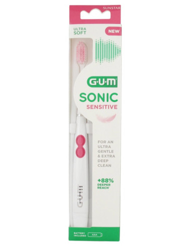 GUM Sonic Sensitive Brosse à Dents Ultra Souple...