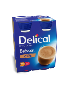 Delical Boisson lactée HP/HC café - 4x200ml