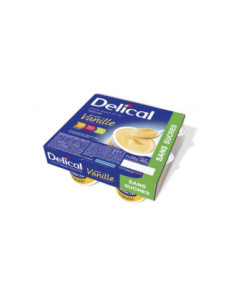 Delical Crème dessert HP/HC édulcorée sans sucres vanille...