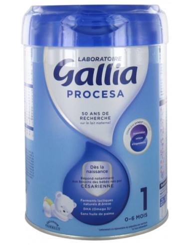 Gallia Procesa 1er Âge 0-6 Mois - 800 g