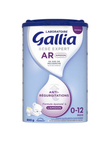 Gallia Bébé Expert AR Amidon 0-12 Mois Anti-Régurgitations - 800 g