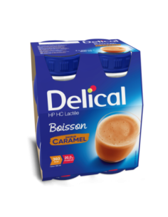  Delical Boisson HP/HC Lactée Caramel - 4x200ml