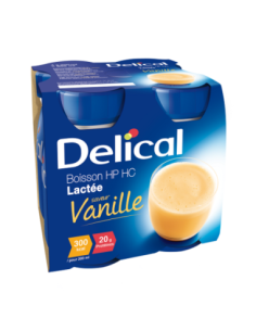 Delical Boisson lactée HP/HC vanille - 4x200ml