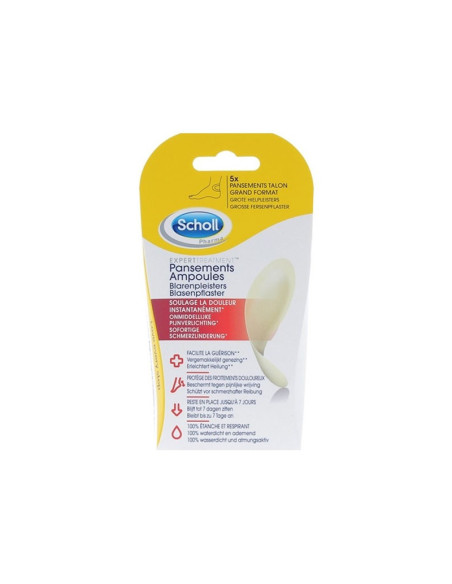 Scholl ExpertTreatment Pansements ampoules pour talons - 5 pansements