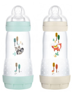 MAM Easy Start 2 Biberons Anti-Colique Couleurs de la...