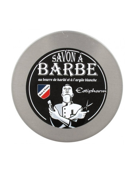 Estipharm Savon à Barbe au Beurre de Karité et à l'Argile Blanche - 100 g