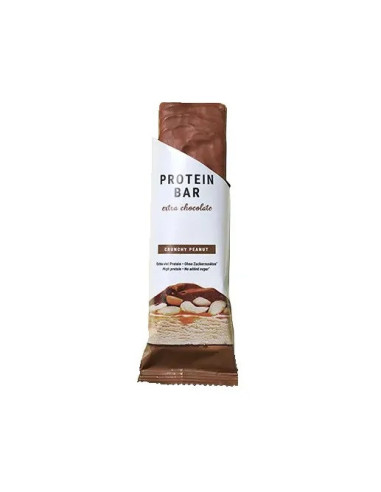 Foodspring Extra Chocolate Protein Bar Peanut Flavor Crunchy - 65g