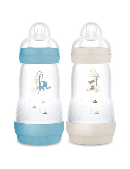 Mam Easy Start Biberon Anti-Colique Sable Océan + Sable - Lot de 2 Biberons