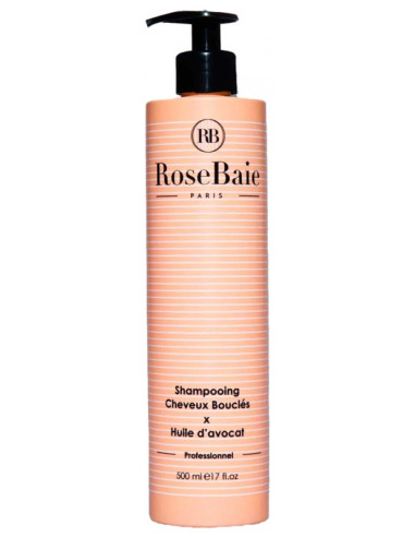 RoseBaie Shampoing Cheveux Bouclés x Huile d'Avocat - 500 ml