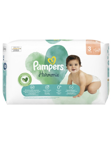 Pampers Harmonie 42 Couches Taille 3 - (6-10 kg)