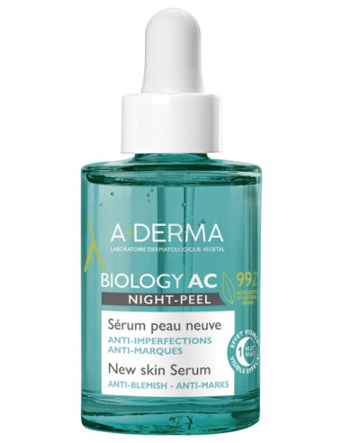 A-DERMA Biology AC Night-Peel Sérum Peau Neuve...