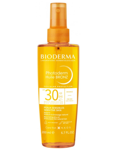 Bioderma Photoderm Huile Bronz SPF30 Huile Sèche - 200 ml