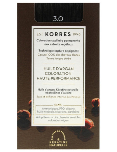 Korres Coloration Permanente Huile d'Argan -...