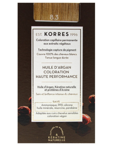 Korres Coloration Permanente Huile d'Argan -...