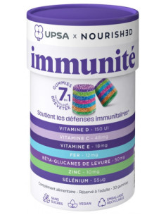 UPSA x Nourished Gummies 7en1 Immunité - 30 Gummies