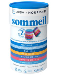 UPSA x Nourished Gummies 7en1 Sommeil - 30 Gummies