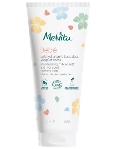 Melvita Bébé Lait Hydratant Tout Doux Visage et...