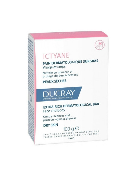 Ducray Ictyane Pain Dermatologique Surgras - 100 g