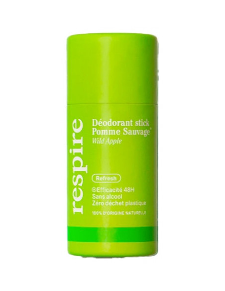 Respire Déodorant Stick Pomme Sauvage Format Carton Bio - 50 g