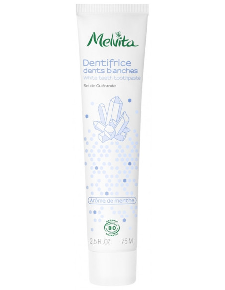 Melvita Dentifrice Dents Blanches Bio - 75 ml