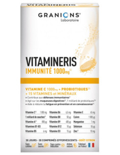 Granions Vitamineris Immunité 1000 mg - 30 Comprimés...