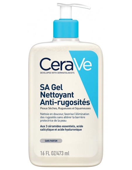 CeraVe SA Gel Nettoyant Anti-Rugosités - 473 ml