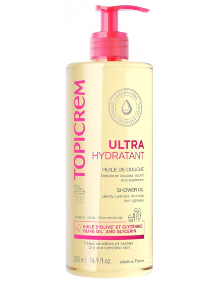 Topicrem Ultra-Hydratant Huile de Douche - 500 ml