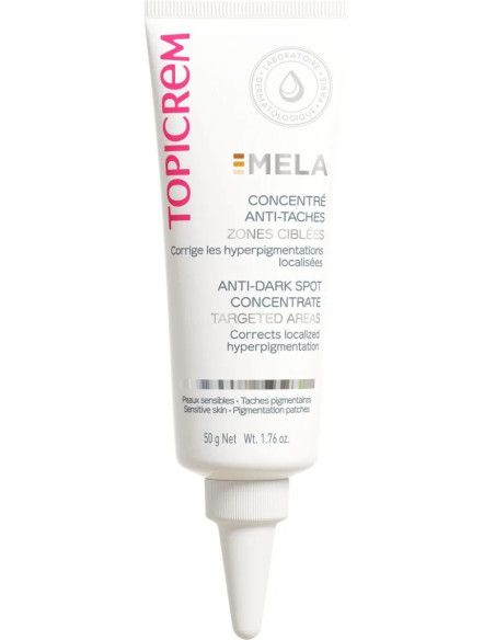 TOPICREM MELA - Concentré Anti-Taches Zones Ciblées - Corps - Peaux Sensibles - 50g