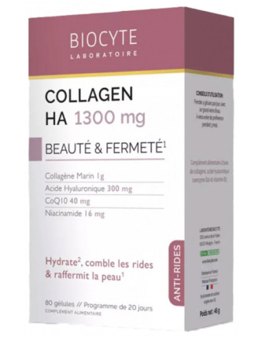 Biocyte Collagen HA 1300 mg - 80 Gélules