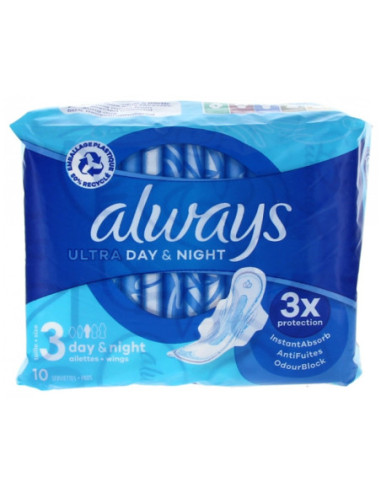 Always Ultra Day & Night Serviettes Hygiéniques...