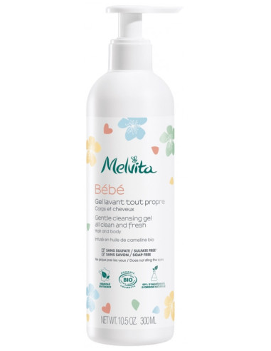 Melvita Bébé Gel Lavant Tout Propre Corps et...