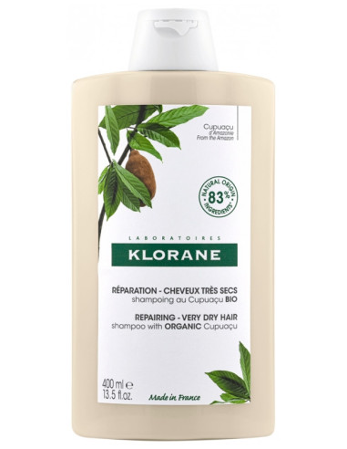 Klorane Extra-Doux - Tous Types de Cheveux Shampoing à l'Avoine - 400 ml