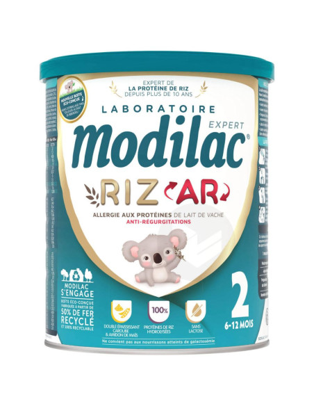 Modilac Expert Riz AR lait 2ème âge - 800g