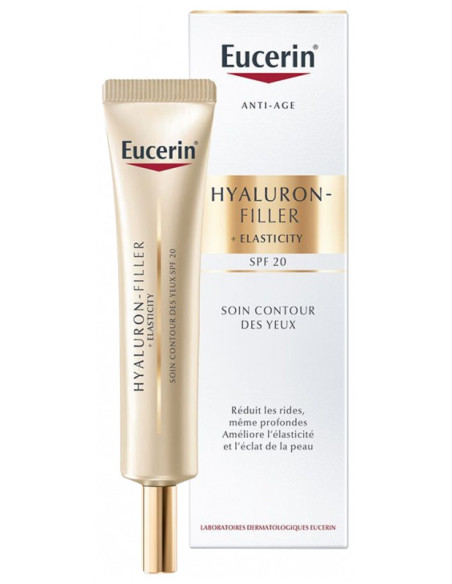 Eucerin Hyaluron-Filler + Elasticity Soin Contour des Yeux SPF20 - 15 ml
