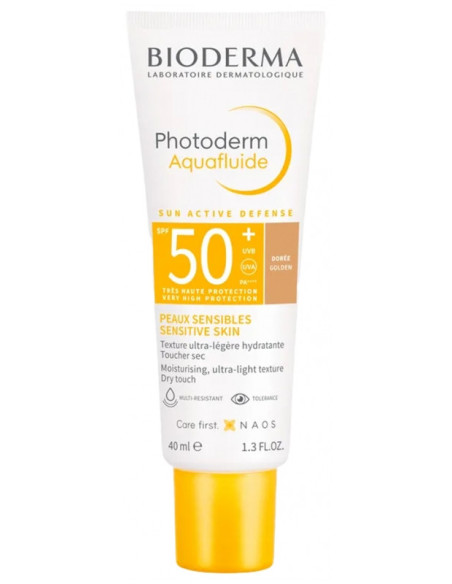 Bioderma Photoderm Aquafluide Sun Active Defense SPF50+ Dorée - 40 ml