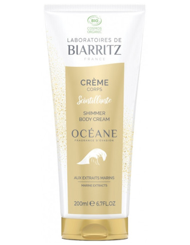 Biarritz Océane Crème Corps Scintillante Bio -...