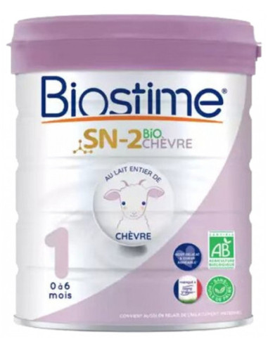 Biostime SN-2 Bio Chèvre 1er Âge de 0 à 6 Mois - 800 g