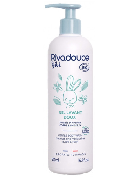 Rivadouce Bébé Gel Doux Lavant Bio - 500 ml