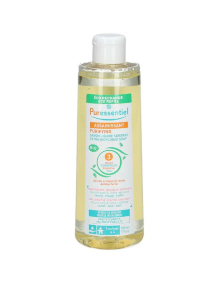 Puressentiel Savon Liquide Surgras ASSAINISSANT Eco-Recharge - 500ml